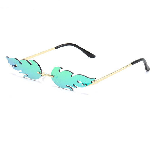 Adiffu Frameless Flame Personality Sunglasses