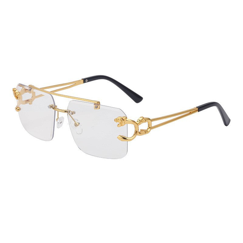 Adiffu Retro Rimless Sunglasses