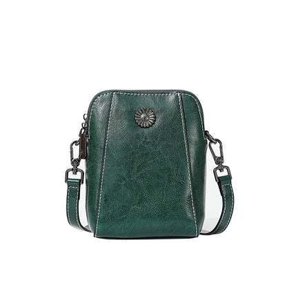 Adiffu Stylish Casual Genuine Leather Mobile Phone Bag