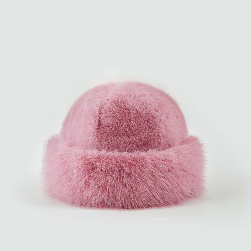 Adiffu Autumn-winter Pullover Hat Women's Plush Fisherman's Hat