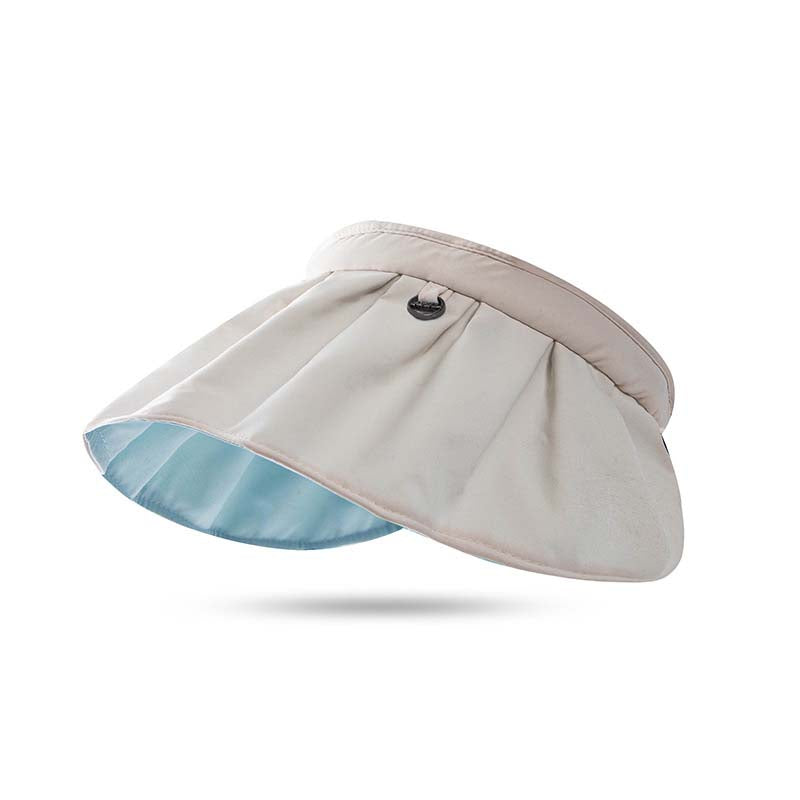 Adiffu Contrasting Shell Hats UV Sun Protection Hat Holiday Beach Hat Hollow Hat