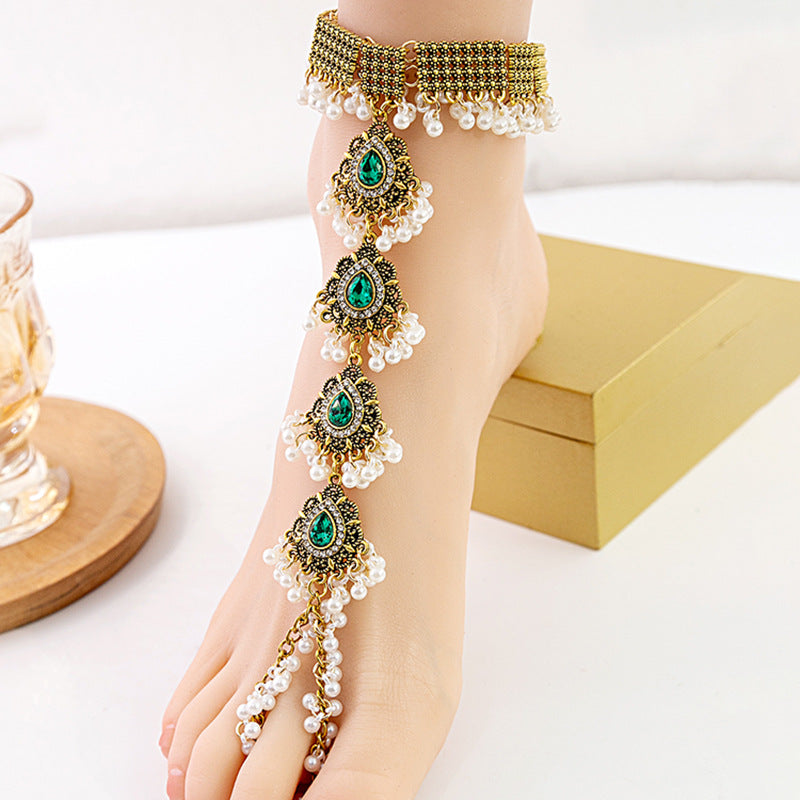 Retro Ethnic Geometric Anklet