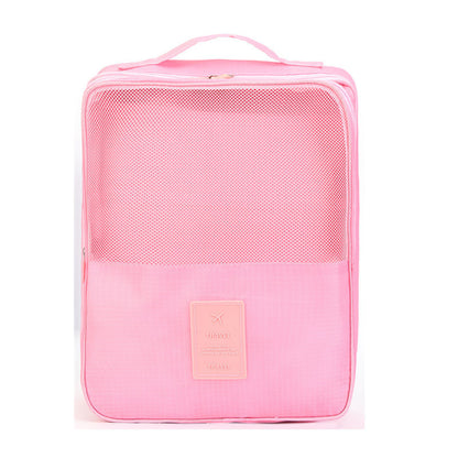 Adiffu Double Layer Three-compartment Waterproof Travel Shoe Bag
