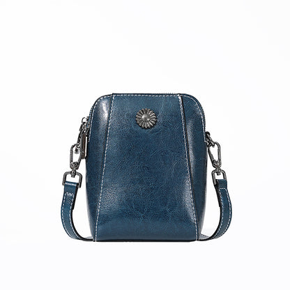 Adiffu Stylish Casual Genuine Leather Mobile Phone Bag