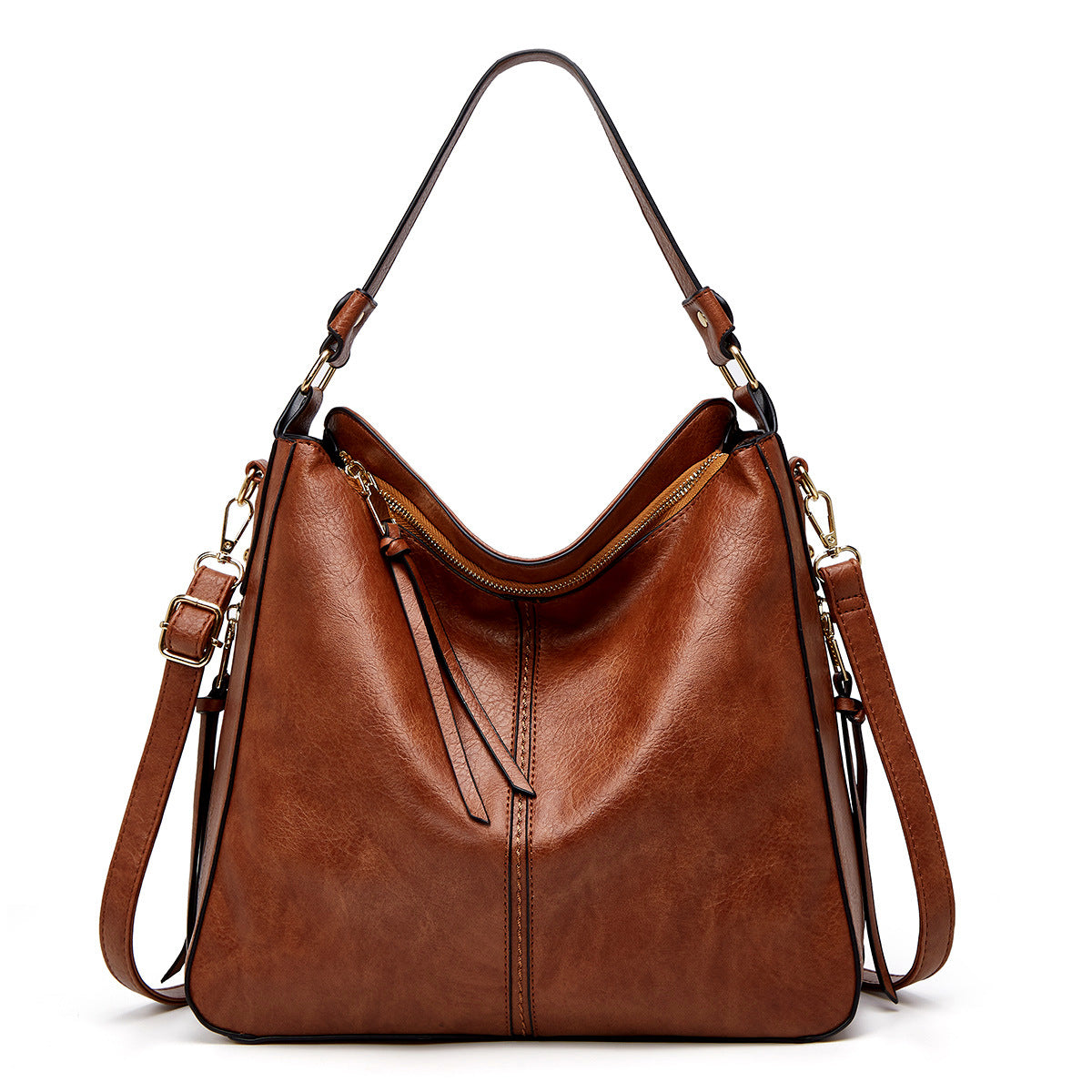 Adiffu Stylish Vintage One-shoulder Straddle Tote Bag