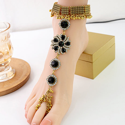 Adiffu Elegant Geometric Anklets