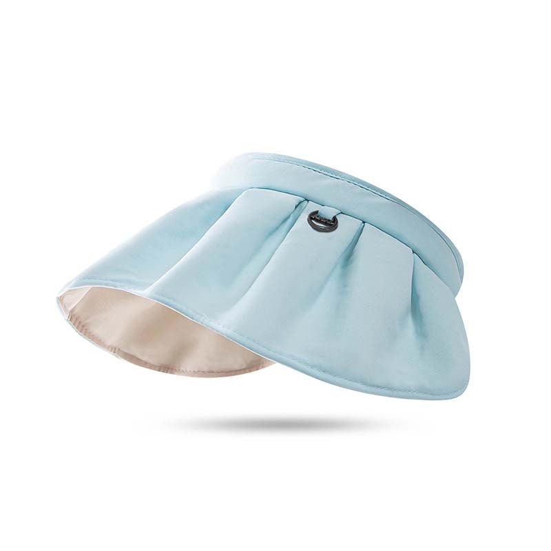 Adiffu Contrasting Shell Hats UV Sun Protection Hat Holiday Beach Hat Hollow Hat