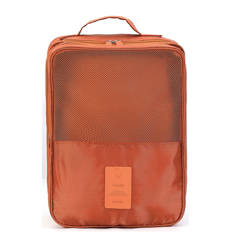 Adiffu Double Layer Three-compartment Waterproof Travel Shoe Bag