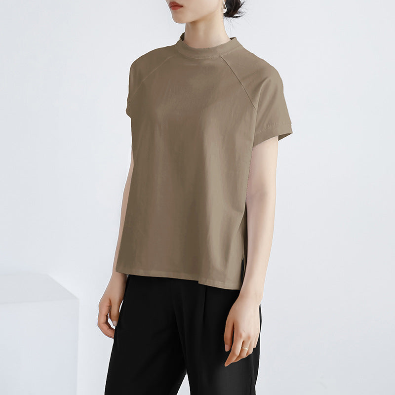 Adiffu Cotton Short-sleeved Women's T-shirt
