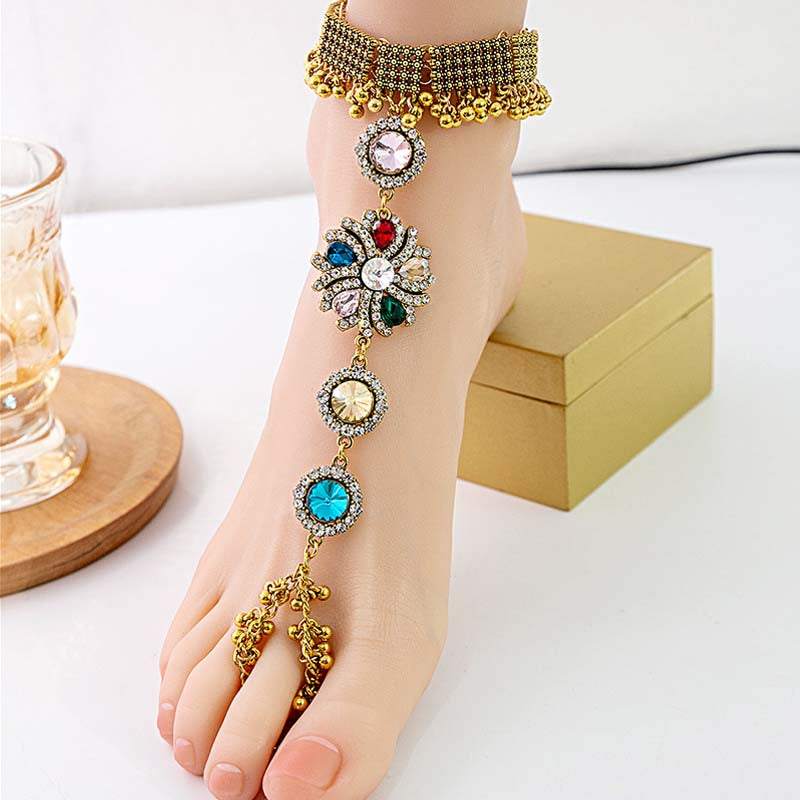 Adiffu Elegant Geometric Anklets