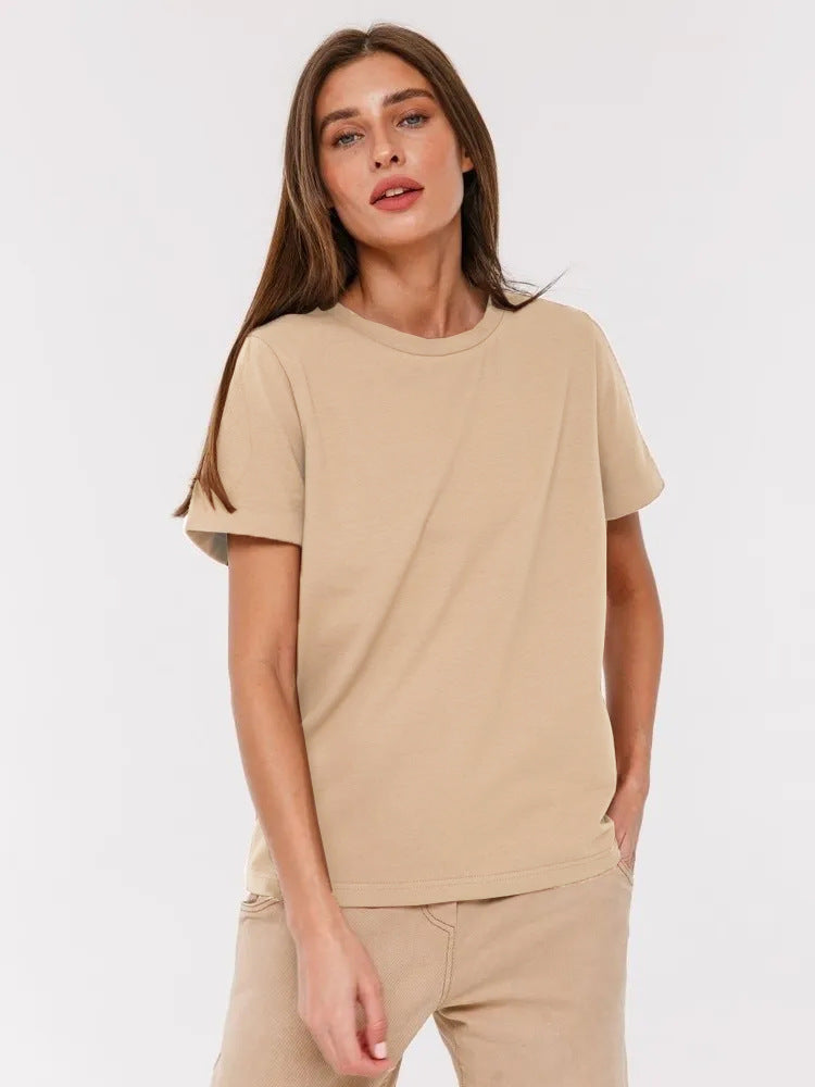 Adiffu Fashion Casual Crew Neck Short-sleeved T-shirt