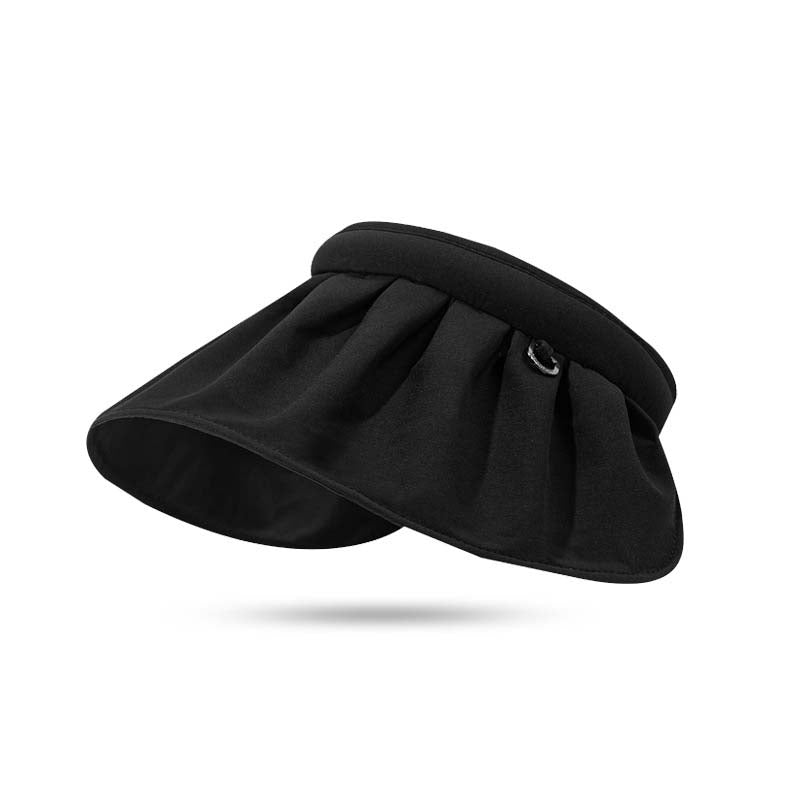 Adiffu Contrasting Shell Hats UV Sun Protection Hat Holiday Beach Hat Hollow Hat