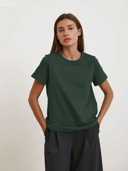 Adiffu Fashion Casual Crew Neck Short-sleeved T-shirt