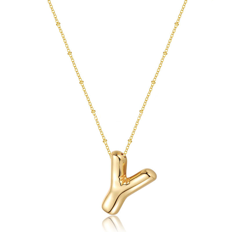 Adiffu Fashion Letter Necklace