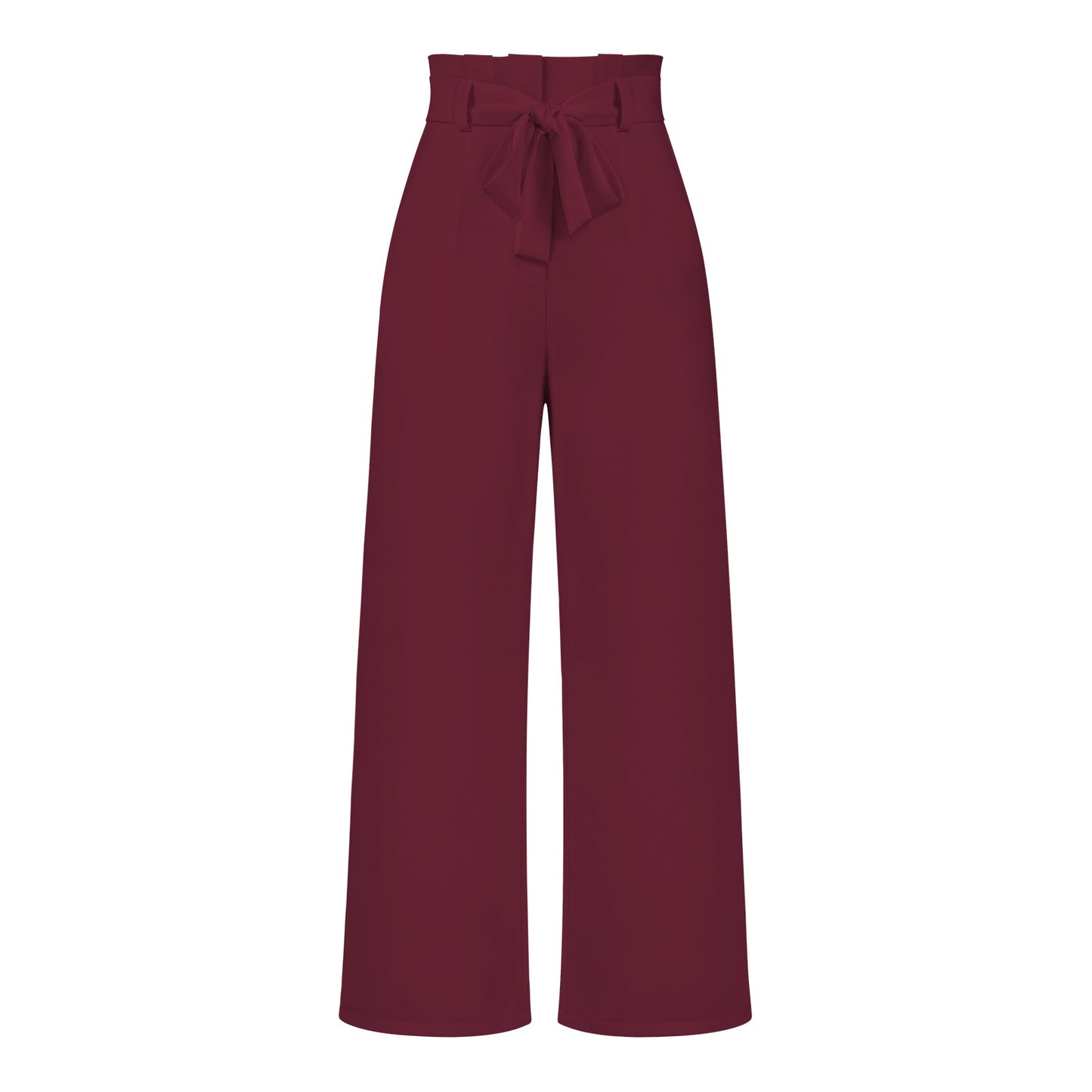Adiffu Elegant Wide-Leg Work Trousers with Belt