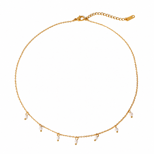 Adiffu French Elegant Pearl Necklace For Women