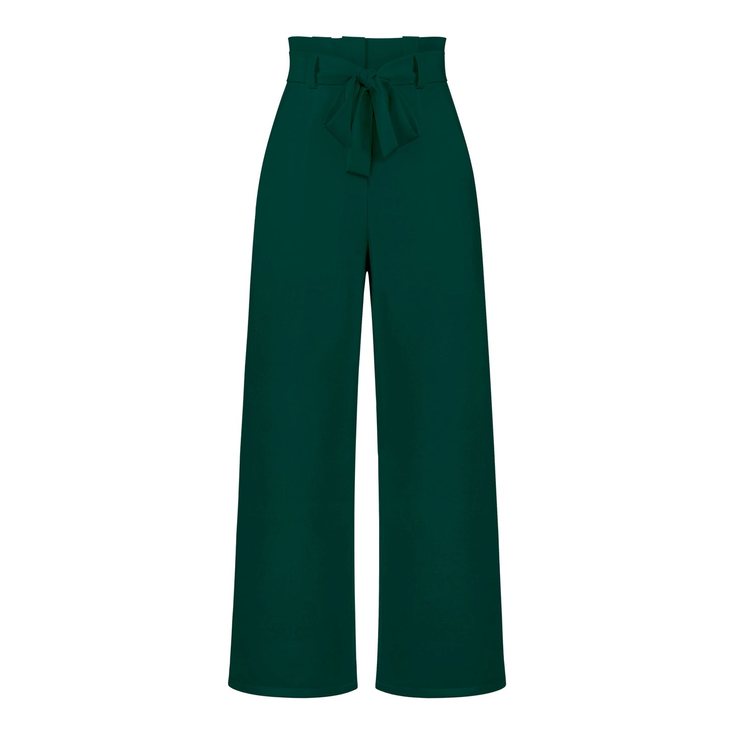 Adiffu Elegant Wide-Leg Work Trousers with Belt